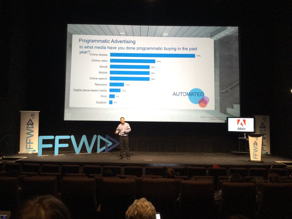 Rachellebaz's tweet photo. #ProgramaticAdvertising: automatic buying of digital media #adobe #advertising #FFWD2016 https://t.co/UMH2YmYqQq