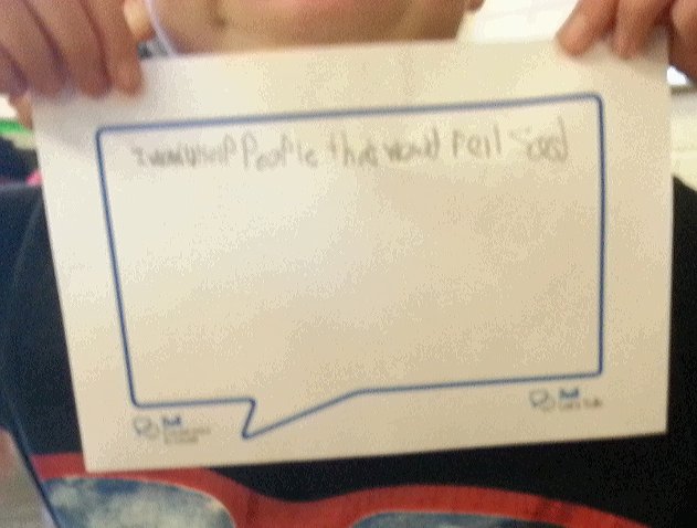 dcoleman547's tweet photo. Today we asked students what they can do to improve someone's mental health! #BellLetsTalk #BTBQV https://t.co/nDforpn5OI
