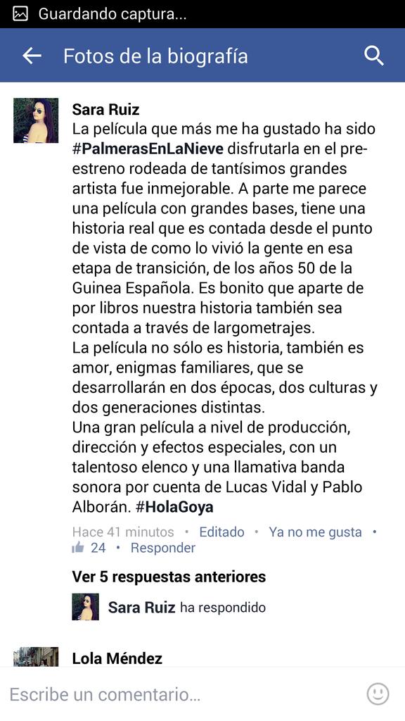 Saara_Ruiz's tweet photo. #HolaGoya como digo en mi publicación de fb #PELN fue la peli q más me gusto por todo esto👍
https://t.co/NJ7ugWRF4l https://t.co/lSIpTG4bGy