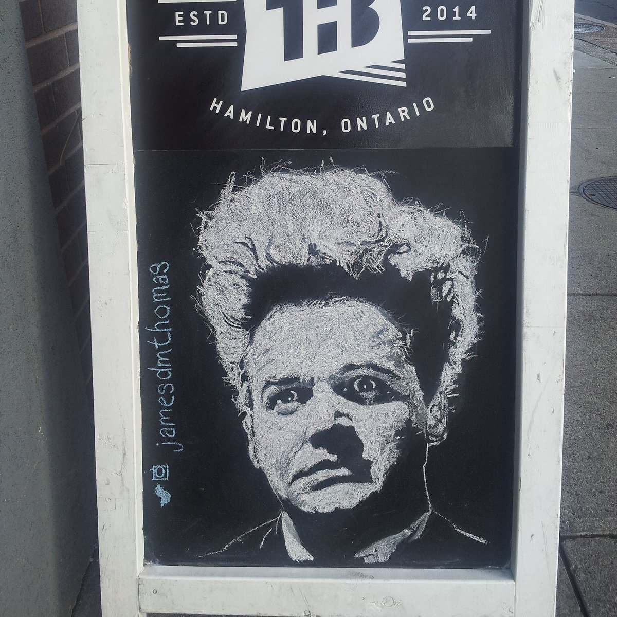 jamesdmthomas's tweet photo. That moment too late, when you realize you forgot deodorant #eraserhead #HamOnt #chalkoff #BellLetsTalk https://t.co/1yD9YOdJHn