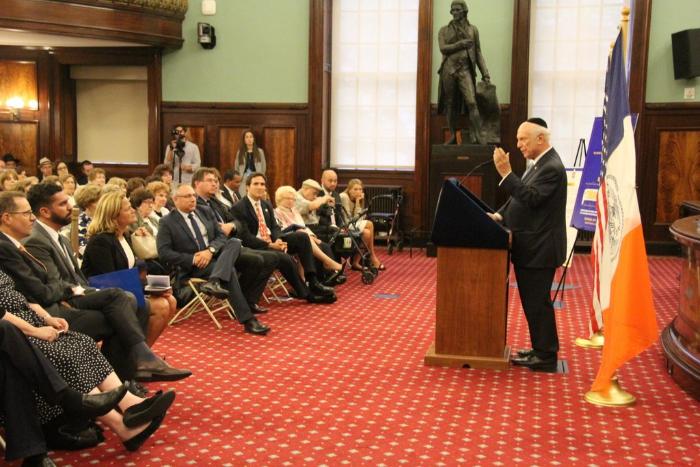 MMViverito's tweet photo. On Int'l #HolocaustRemembrance Day, proud of @NYCCouncil's dedication to the care of our city's survivors in need. https://t.co/2edKqrG7AZ