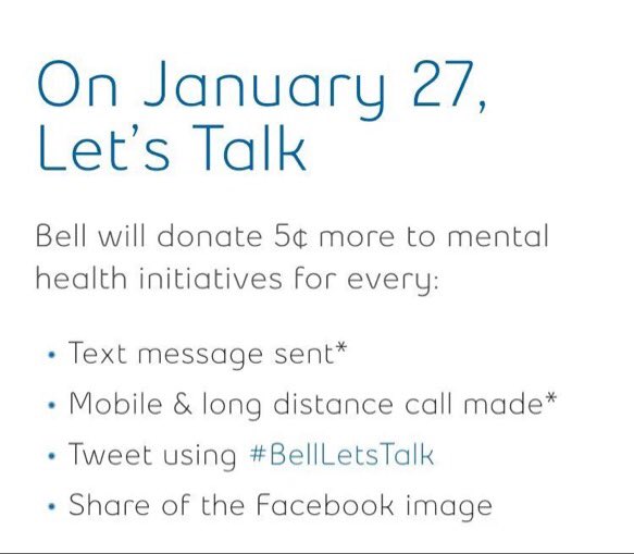 HobblitYYC's tweet photo. If all of #yyz retweeted #BellLetsTalk today, we would raise approx: $135,000 for mental health awareness! https://t.co/BqqfYX9rdo