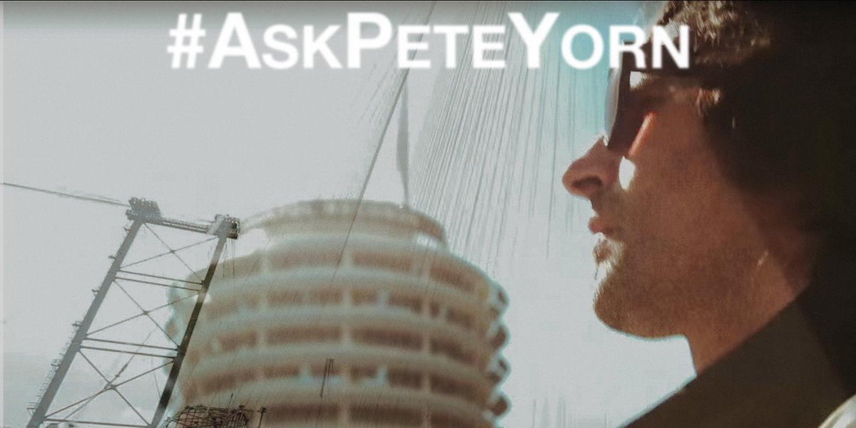 Taking over the @capitolrecords @twitter account this Friday at 2pm PT. Tweet me questions using #AskPeteYorn