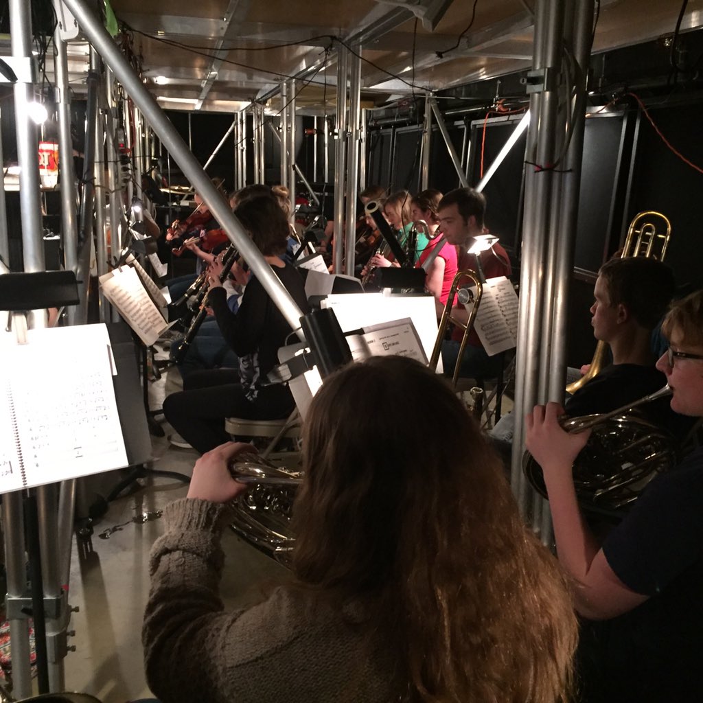 smelancerbands's tweet photo. Pit Orchestra rehearsing for Cinderella!! #smestrong https://t.co/3y4kBsjs7r
