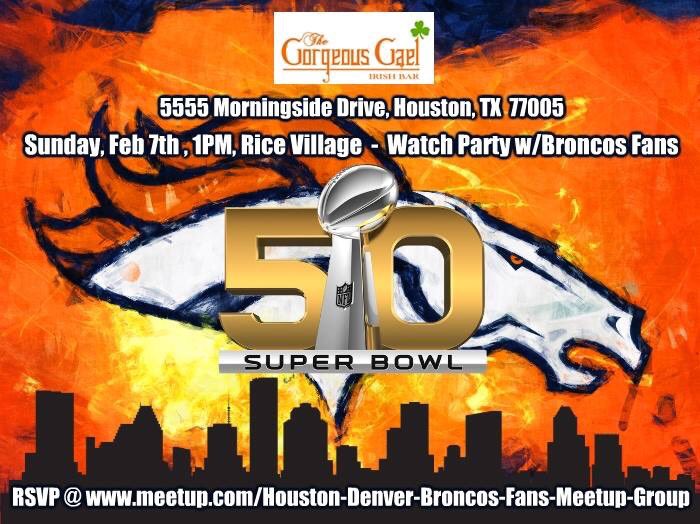 BroncosFansHou's tweet photo. Never too early to RSVP #SB50 #CARvsDEN #BroncosCountryPlayoffs #UnitedInOrange https://t.co/SQlBpEESI4