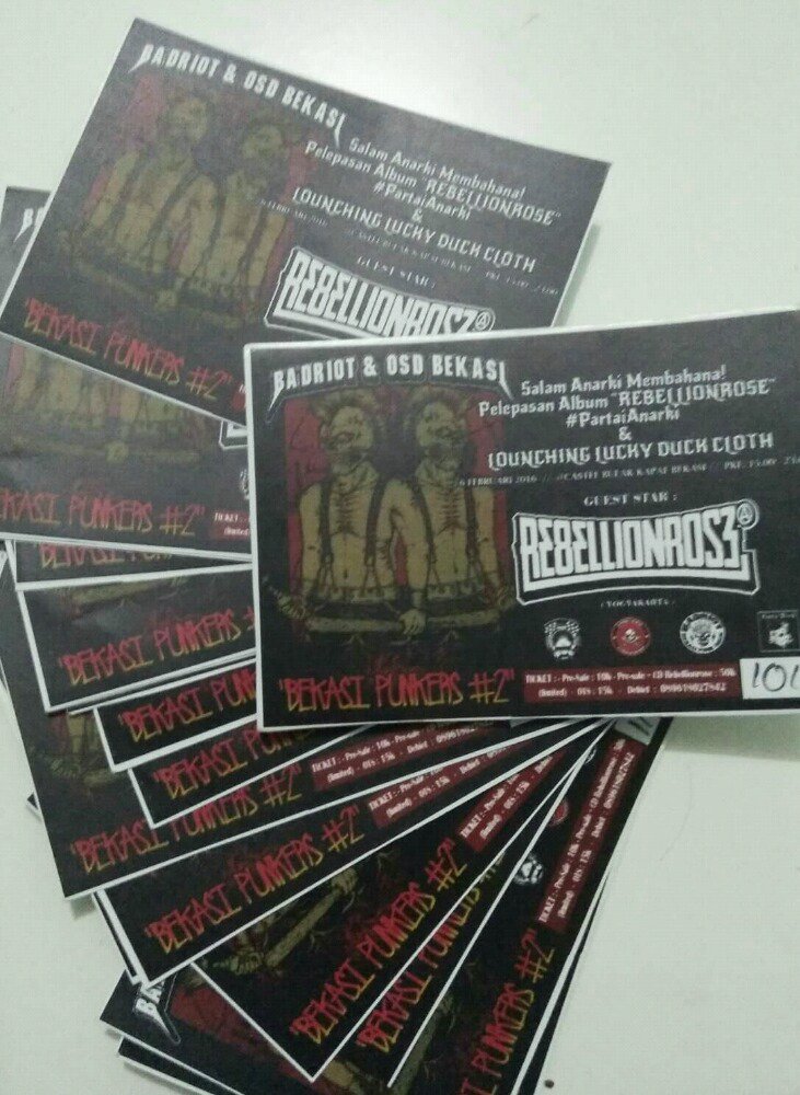 Ticket BEKASI PUNKERS #2. Presale : 10 ribu. PALMARIUS - 089654528445
MELTINGPOT PEOPLE - 085775365110