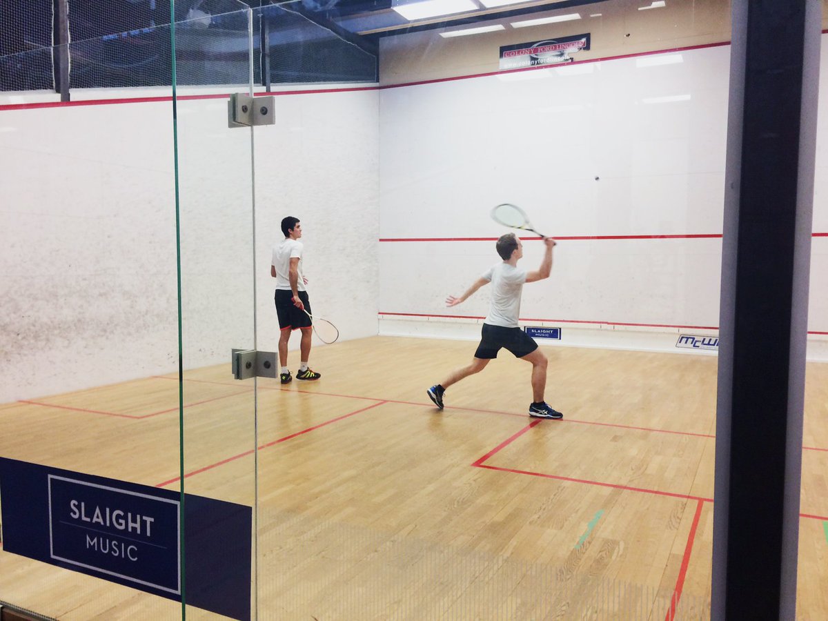 NationalSquash's tweet photo. Big training sesh at the NSA today! @diegoelias96 Stopped by to train w national team member @mccuemike #squash #nsa https://t.co/ZC6tAW2A96