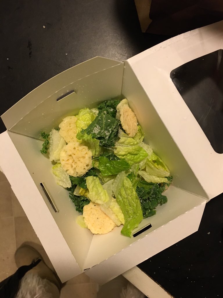 How sad is this @panerabread salad, seriously for a mouse! 😓😓