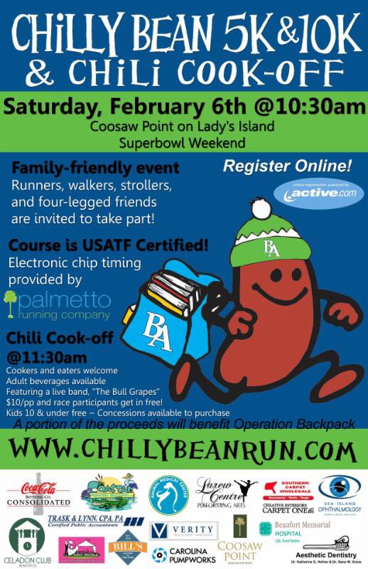 Beaufort Reg. CoC (@beaufortregcoc) on Twitter photo Make plans to be a part of the <a href="/chillybeanrun/">Chilly Bean Run</a> & Cook-off next Saturday January 6! Sure to be a fun event! Make plans to be a part of the <a href="/chillybeanrun/">Chilly Bean Run</a> & Cook-off next Saturday January 6! Sure to be a fun event!