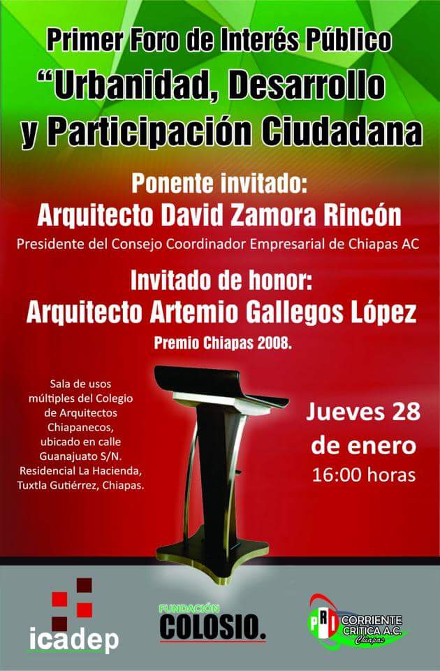 Mov_PRIMXCHIS's tweet photo. Les invitamos Foro de Interés Público "Urbanidad,  Desarrollo y Participación Ciudadana" el día de mañana a las 4pm https://t.co/KP7hY0kxDW