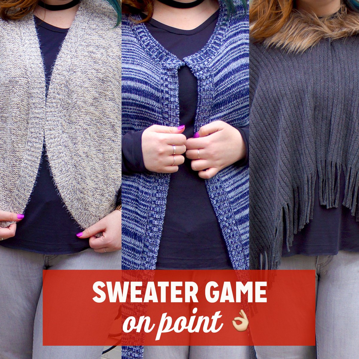 Level up your #sweater game with metallics, new lengths & even try a cape! goo.gl/gORAZi