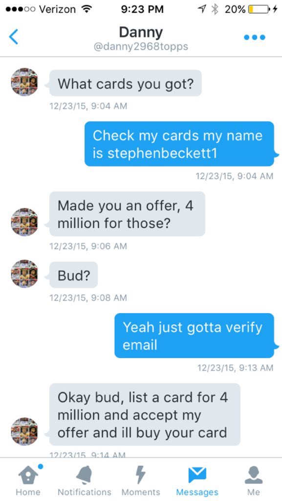 Fut_Cop2016's tweet image. REPORT AND BLOCK @danny2986 HE SCAMMED 4M COINS OFF @ozil_fifa16. 
RT AND FAV TO SPREAD AWARENESS!!