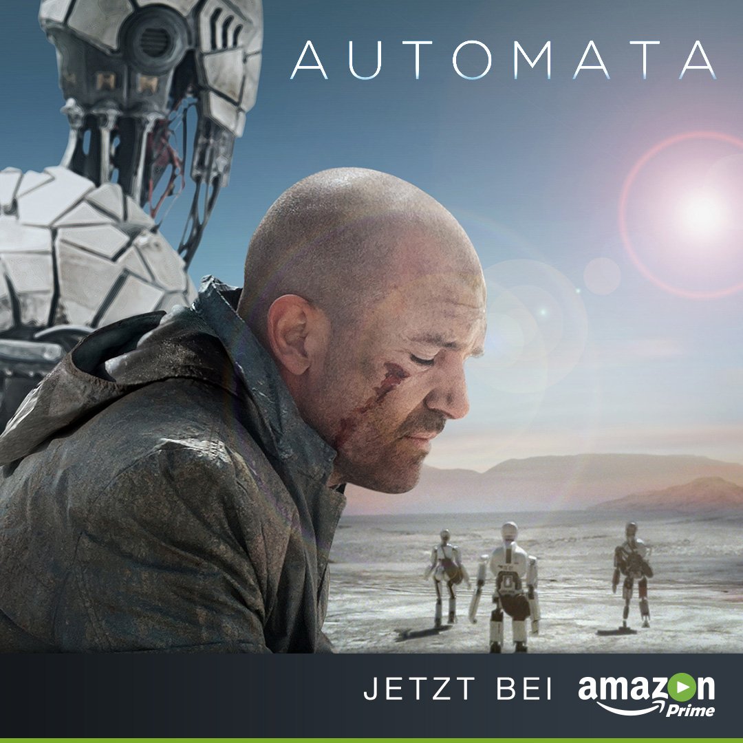 PrimeVideoDE's tweet photo. Die Erde:verseucht. Die Menschen:weggepackt. Die Roboter:übernehmen. #Automata https://t.co/6PQs8WBZKN #PrimeVideo https://t.co/SqYrVt3zOf