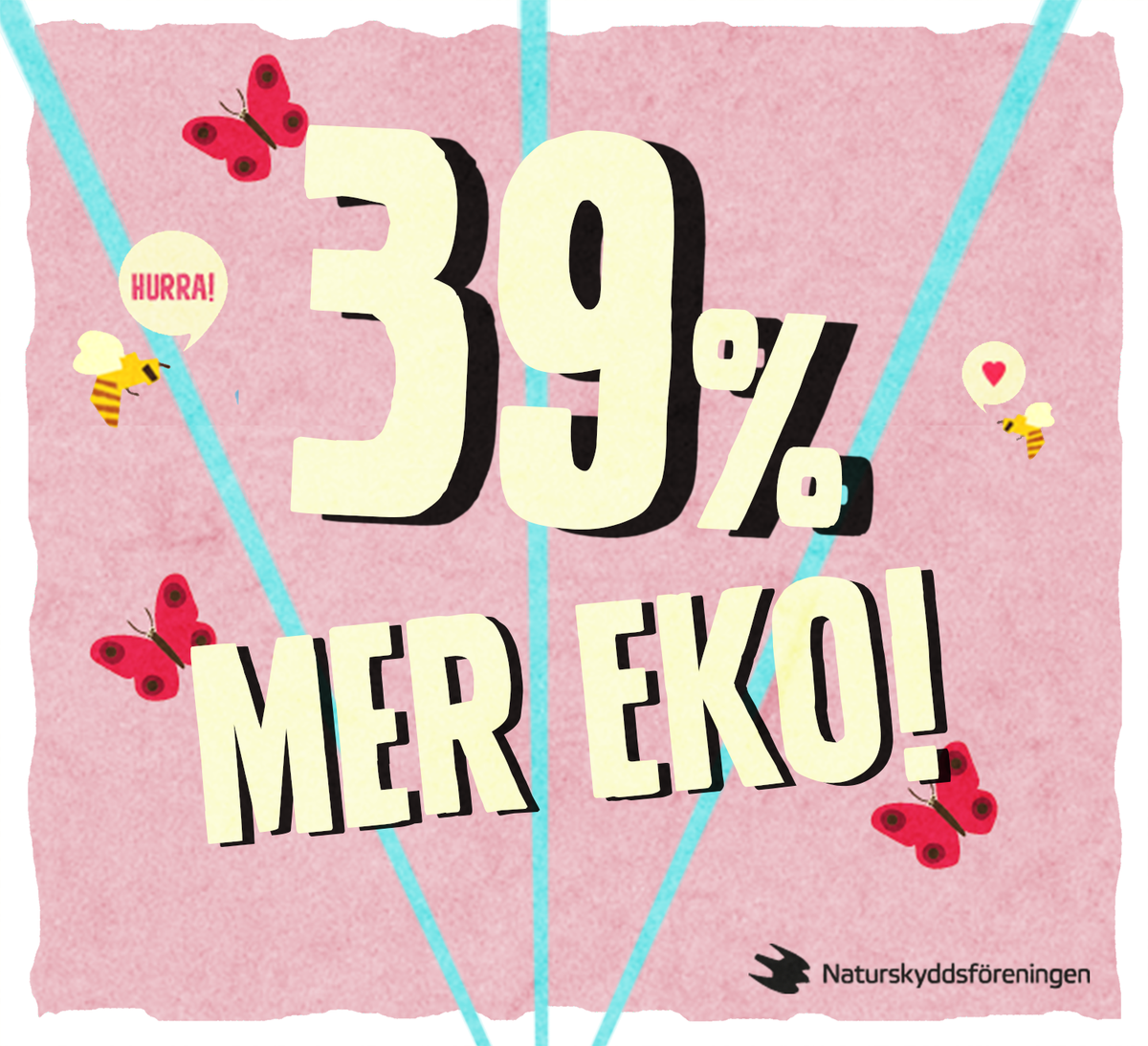 naturskyddsf's tweet photo. Den svenska ekoboomen växer snabbast i hela världen. 2015 ökade eko-försäljningen i Sverige med hela 39 procent!! https://t.co/lNTv2LoBRV