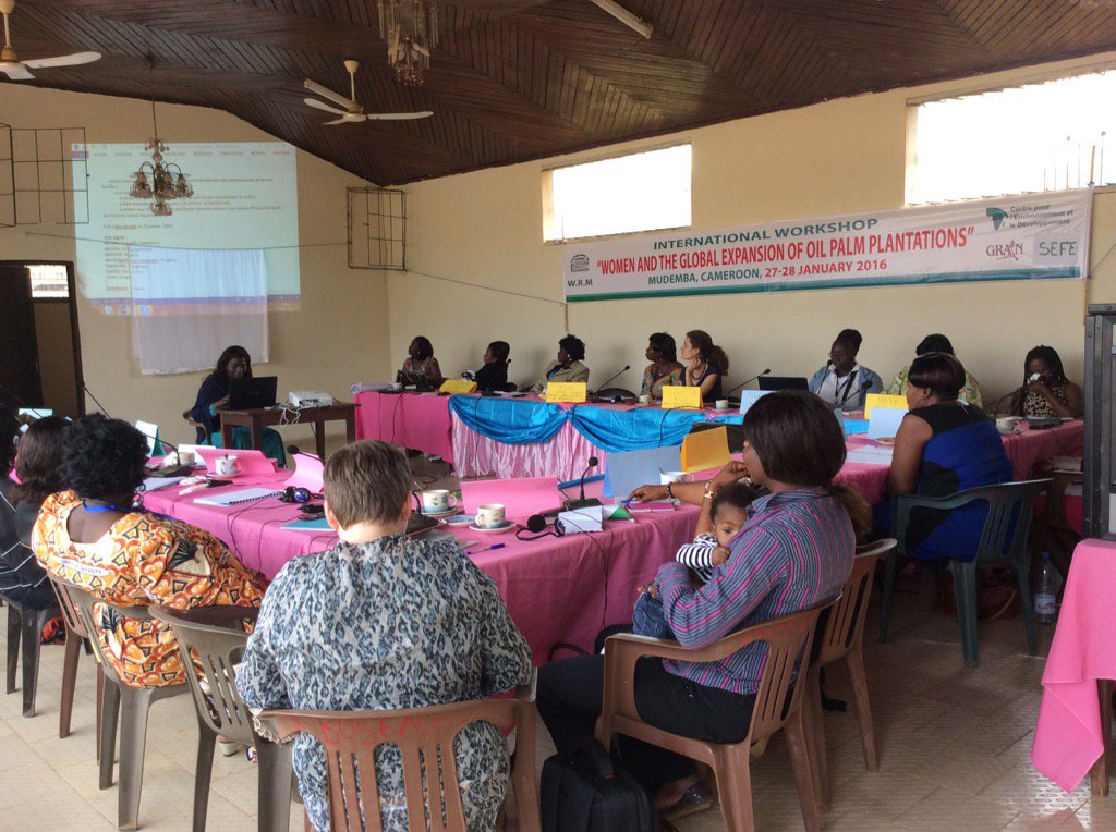 samnnah's tweet photo. Women and the Global Expansion of Oil Palm Plantations, Mundemba, Cameroon 27-28 Jan 2016 https://t.co/Pv8u3Vpo3H