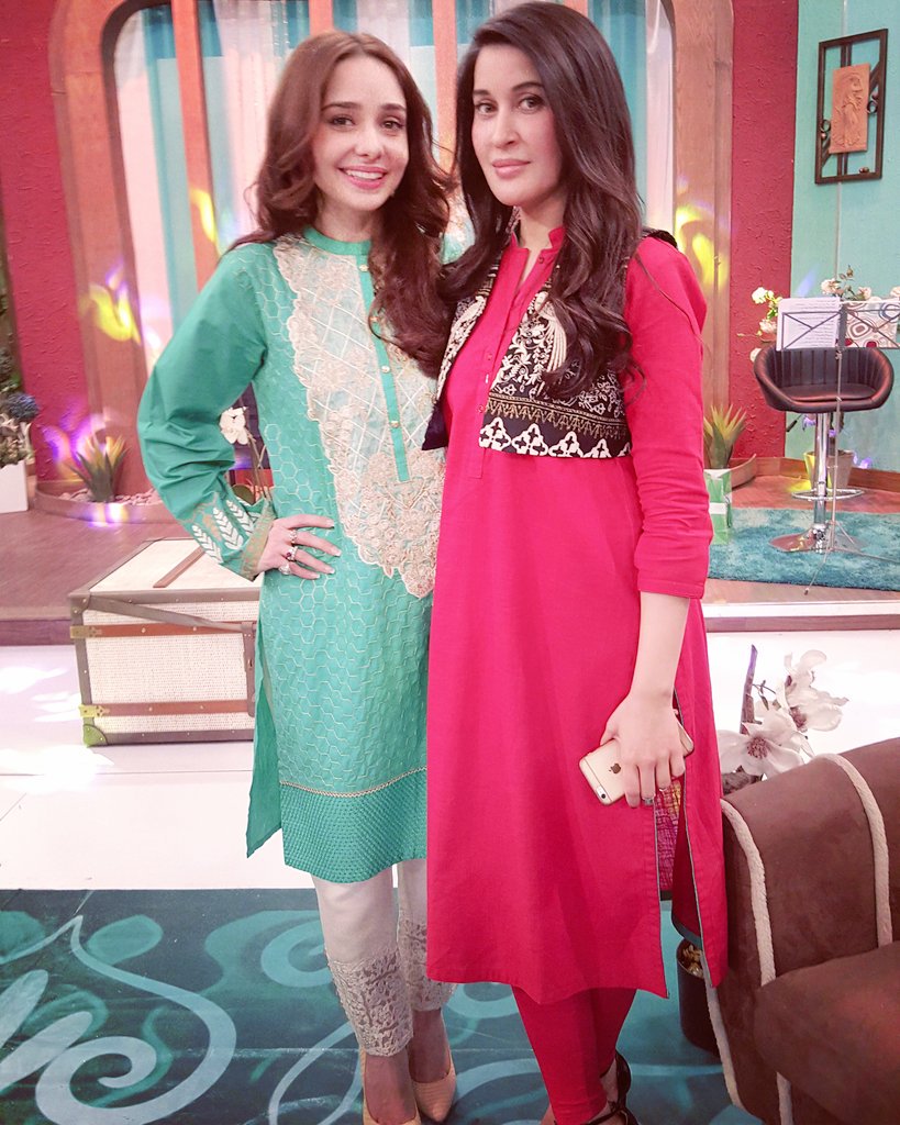JuggunKazim's tweet photo. Today live @IamShaistaLodhi show talking about @GarnierPakistan #juggunkazim #shaistalodhi #sitaraykisubha #garnier https://t.co/holvEQjXnc