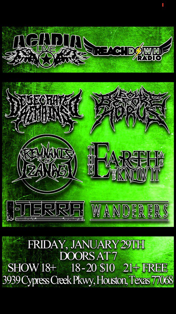 IterraBand's tweet image. Free show this Friday!!@AcadiaBar