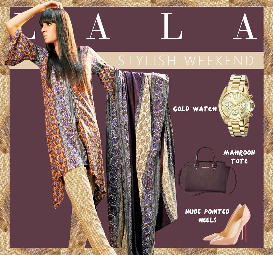Be a show stopper this weekend with this stunning pure linen outfit #lala #pakfashion #shoponline #lookoftheday #fpw