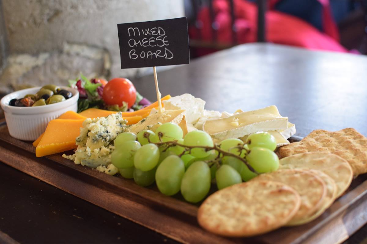 Our mixed cheese board is just of our many delicious sharing platters available each day...