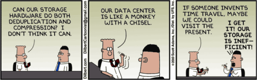 mreilly5593's tweet photo. Dilbert needs to talk to us! #Dilbert #NetApp #StorageEfficiency https://t.co/uhF9MinQW9