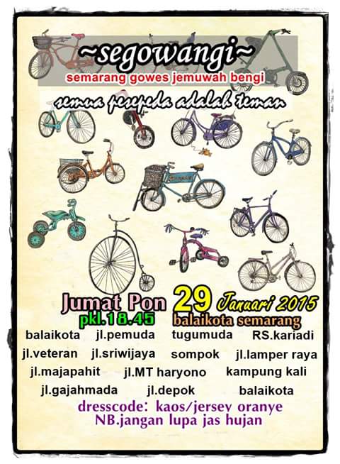 #segowangi 
Besok malam
Don't miss it!
@KotaSMG <a href="/CFD_Semarang/">Car Free Day SMG</a> <a href="/seputar_smg/">Seputar Semarang</a> <a href="/semarangLFR/">semarangLFR</a> <a href="/hendrarprihadi/">Hendi (Hendrar P)</a> <a href="/rosataners/">sepeda semarang atas</a>