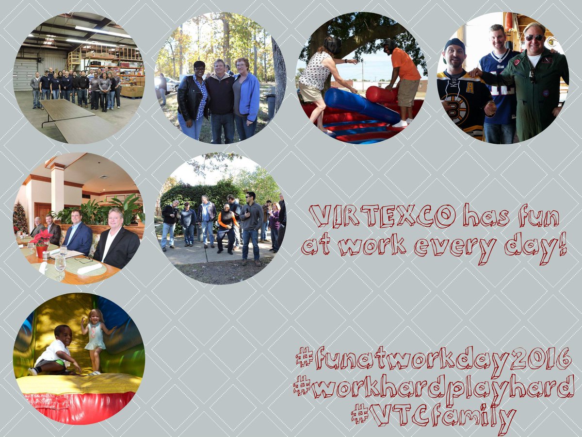 VIRTEXCOcorp's tweet photo. #NationalFunAtWorkDay #workhardplayhard #fun https://t.co/3dkUYI0Nqi