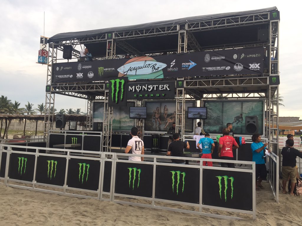 MonsterEnergyMx's tweet photo. Bienvenidos al 1er día de competencia del @Acapulco_Pro #Bonfil ya estamos listos para energizar el torneo! https://t.co/KZjdokneGp