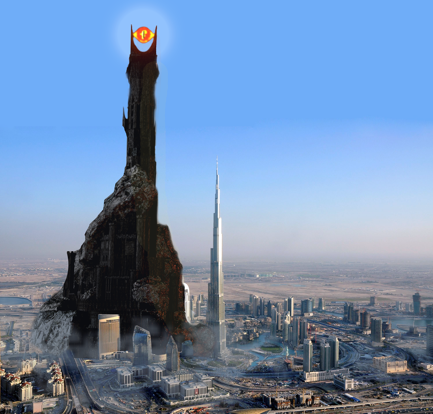 Clube Dos Cinco: Gráfico compara o tamanho da Torre de Sauron com o de  outras construções