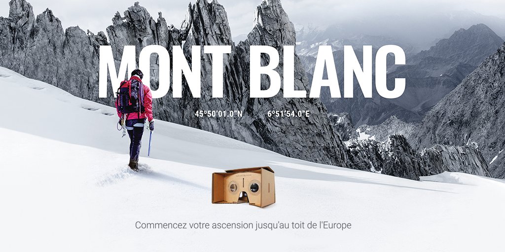 Escaladez le Mont Blanc en réalité virtuelle avec l'appli <a href="/ParisMatch/">Paris Match</a> : goo.gl/zBygHt #MontBlanc360