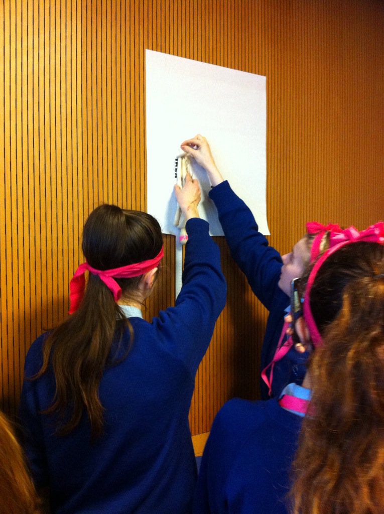 olgrove_science's tweet photo. Pink team ninjas doing some Bungee maths @Accenture_Irl #GirlsinSTEM https://t.co/aZvVwxDEdk