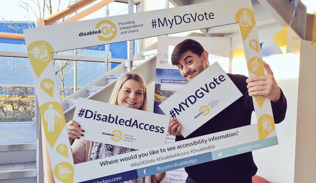 AccessAbleUK's tweet photo. New #MyDGVote boards! Get ready @TheIICShow 31st Jan! #disabledaccess https://t.co/lyKR6WJPc6