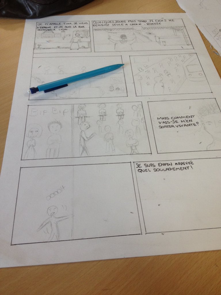 samiaagn's tweet photo. On termine de dessiner les dernières planches !! Super séance merci LEAH #stfbds17 https://t.co/j3bIG5v9Xk