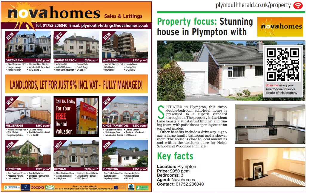 Stunning house in #Plympton from <a href="/NovahomesLets/">Novahomes Lettings</a>