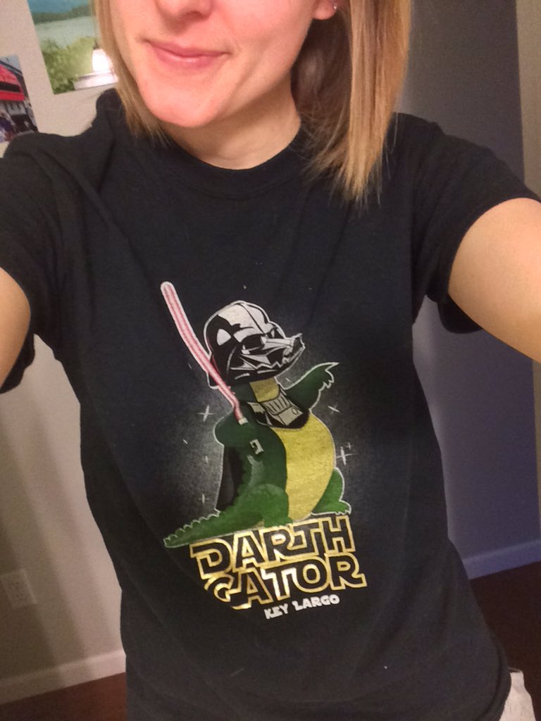 purduey88's tweet image. my in-laws know me so well and my husband just LOVES it 😂  #darthgator #punny #starwars