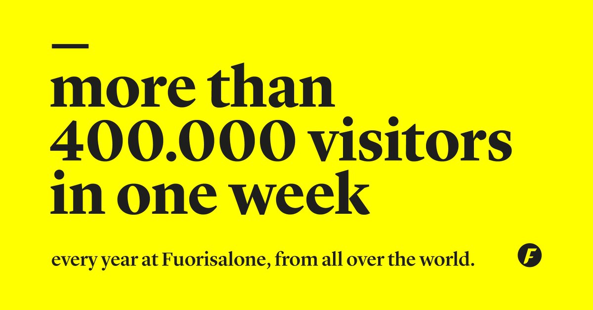 fuorisalone's tweet photo. Can you imagine something more alive than #Milan during #MDW? #FuoriSaloneByNumbers https://t.co/9aiZxw8ePF