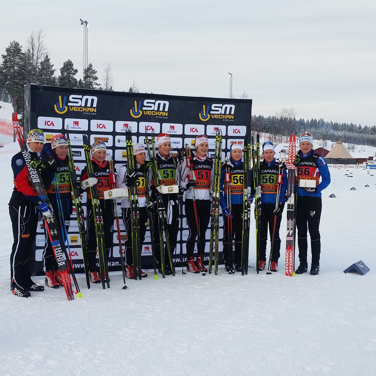 Grattis Piteå Elit till ert SM-guld i stafett 2016! 2a Åsarna IK, 3a IFK Umeå #skidsm #smveckan #skiteamswexc