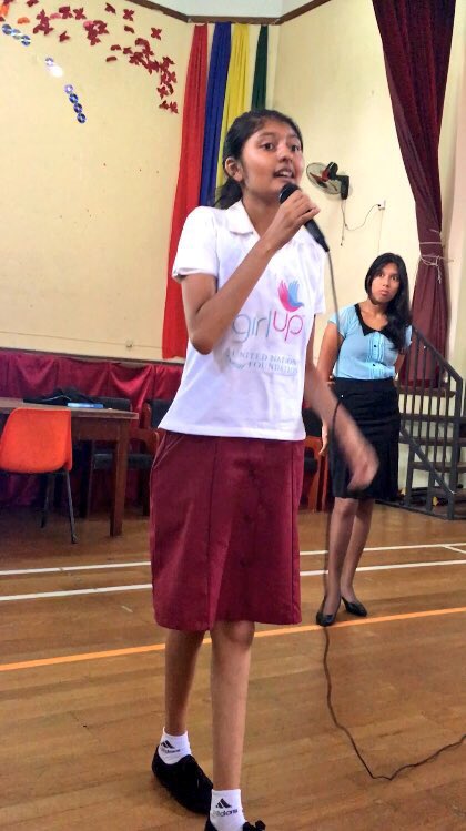 DmcGirlUpMur's tweet photo. little speech by the president! And massive thank you to miss @divya_j123   !! @GirlUp@UN@UN_woman https://t.co/7WYtbZbQhV