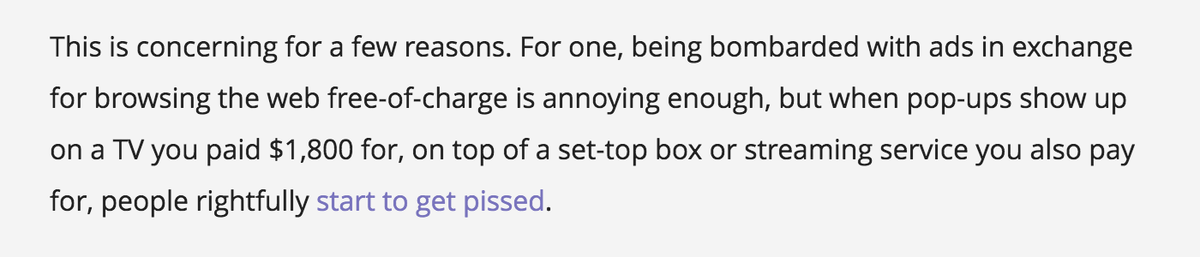 internetofshit's tweet image. How long until we need adblock for our TVs? motherboard.vice.com/en_ca/read/you…