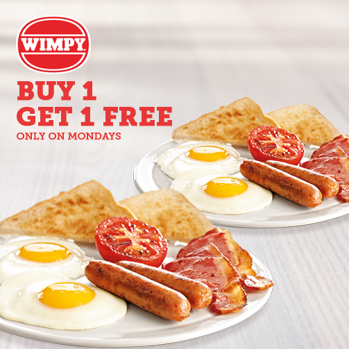 Wimpy South Africa on Twitter "For the month of Feb, you can buy 1 Double Up Brekkie meal and