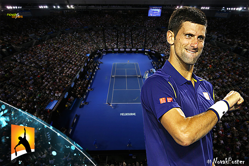 novakworldwide's tweet photo. One more step. #NovakPoster @DjokerNole #NoleFam #AusOpen https://t.co/BMHSJslfBy