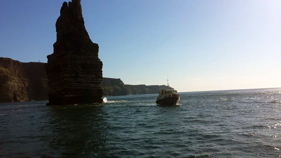 Forget the rain, remember this #sunset on the #cliffsofmoher last summer :)