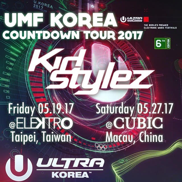 kidstylez's tweet photo. I got added to the #UltraKoreaCountdownTour! See ya'll #ElektroTaipei and #CubicMacau! #UMF #Korea #UMFAsia #Ultra #UltraMusicFestival https://t.co/46z6eNMpmH