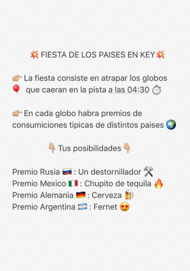 KeyDisco's tweet photo. Este SAB20 FIESTA de los PAISES en   @KeyDisco 🌍
Con RT➕SEGUIR y ya estas participando por los FREE🎟‼️
👉🏼Te lo vas a perder⁉️ https://t.co/QaKdCpIYP9