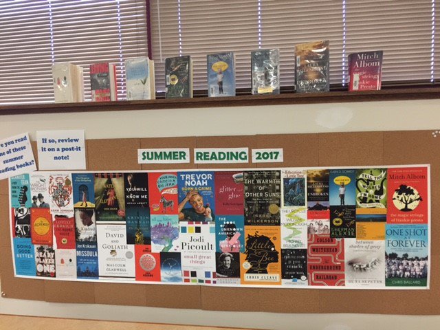 MrLange1's tweet photo. HC Summer Reading 2017: 40 new titles recommended by HC staff including @ksaunders83 @MrsScholz!
#HCsummerreading https://t.co/YNDIBGgBAh https://t.co/4ifa3jbZ0U