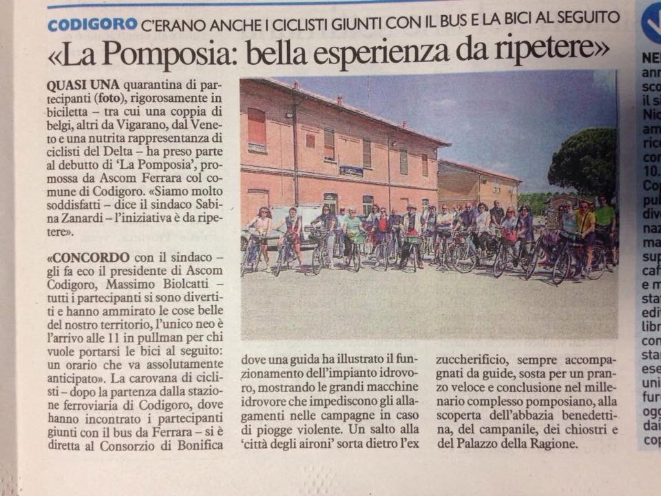 MBiolcatti's tweet photo. #pomposa #codigoro #turismoslow #cicloturismo #deltadelpo https://t.co/MDfjfyBOIe
