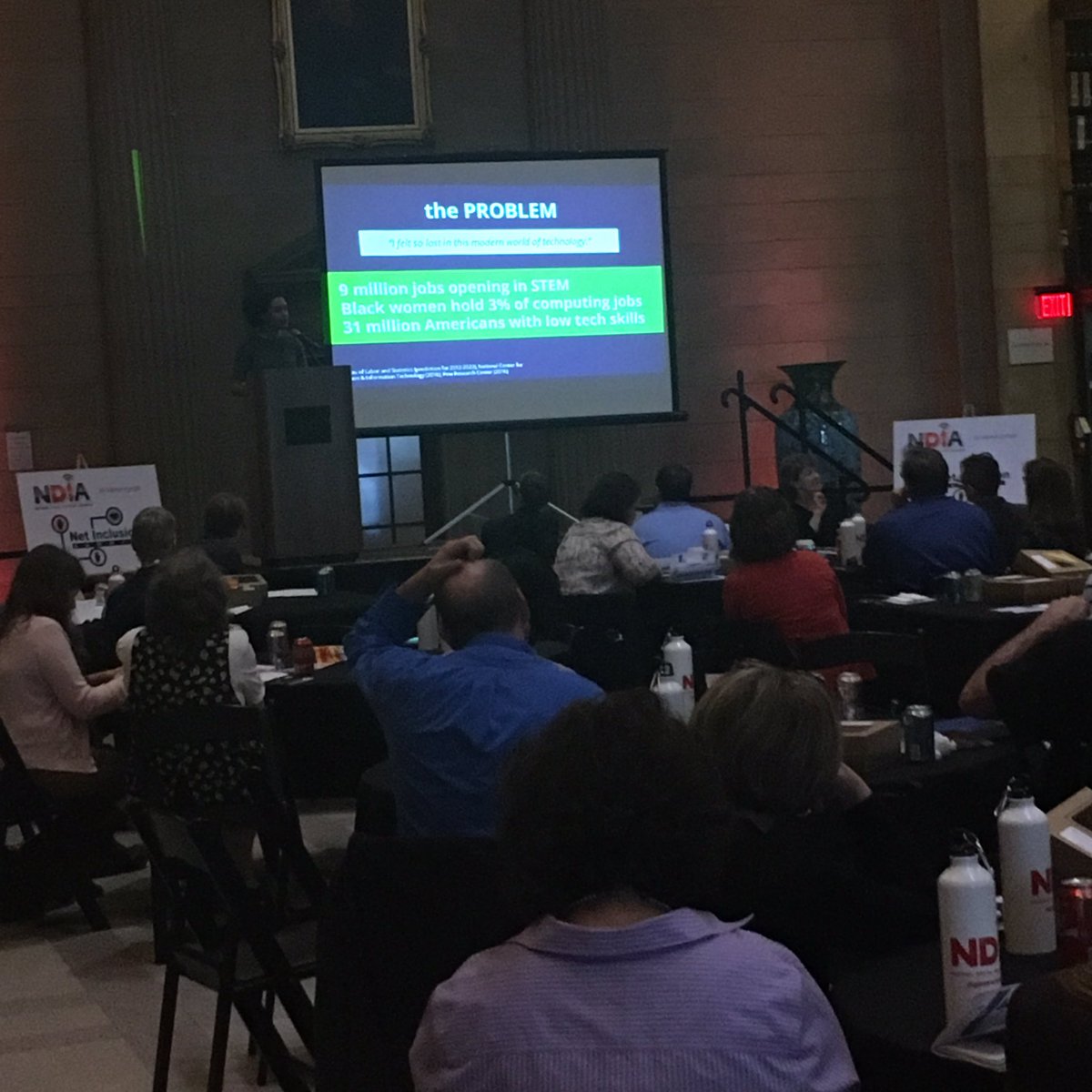 kushaanshah's tweet photo. The incredible @elindse1 presents the groundbreaking work of @ByteBackDC! #NetInclusion https://t.co/3uDqSyo9CV