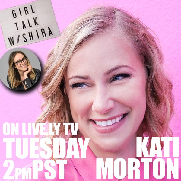KatiMorton's tweet image. Come hang out with @shiralazar and I at 2pm PST!! 🎉🎉