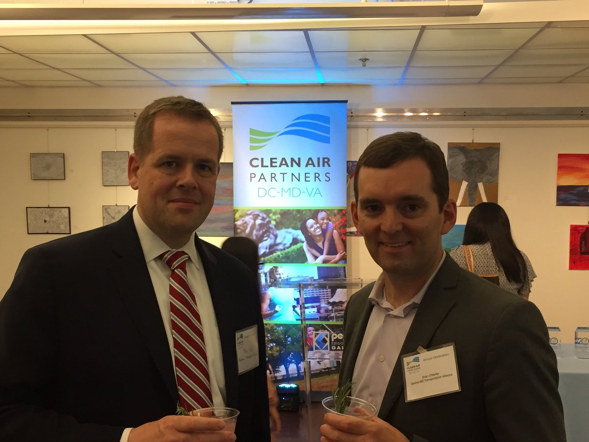 BMCMike's tweet photo. Great time celebrating the 20th anniversary of @CleanAirPartner with @CMTAlliance. @MWCOG https://t.co/aAtXbmIPII