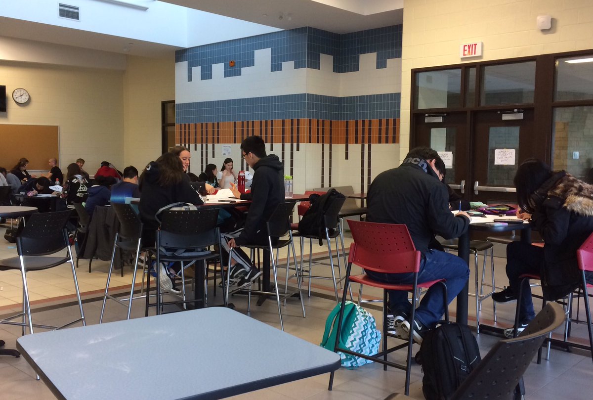 MsGirvan's tweet photo. Lots of high fives & team pride at #HaydenMath's contest qualifier. Good luck to all teams representing Hayden at next week's Halton Finals https://t.co/8Vzcus8t9W