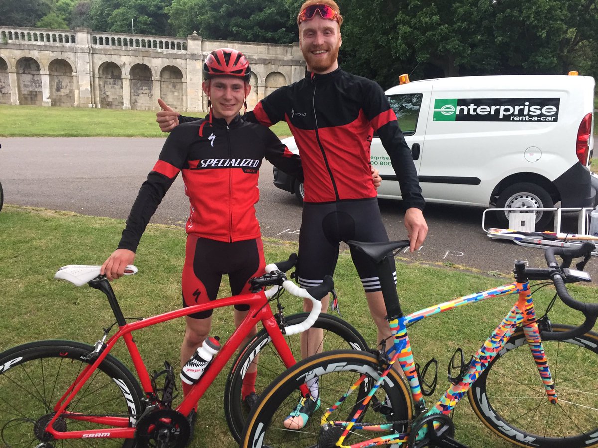 Me and <a href="/Tulett_Daniel99/">Dan Tulett</a> went 1,2 from a break on lap 1 with <a href="/PhillipsNeil/">neil phillips</a> at @CPCrits today. Great fun, well hard, stoked to get the win!